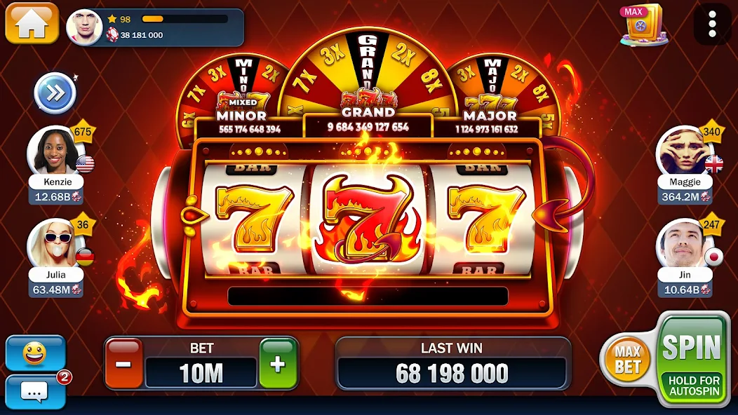 Diversos símbolos de slots vibrantes e coloridos, representando os jogos mais populares de 2024 na Amante 777.
